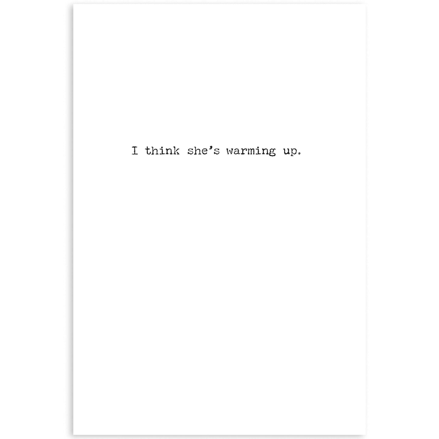 Fat Lady Sings Greeting Card