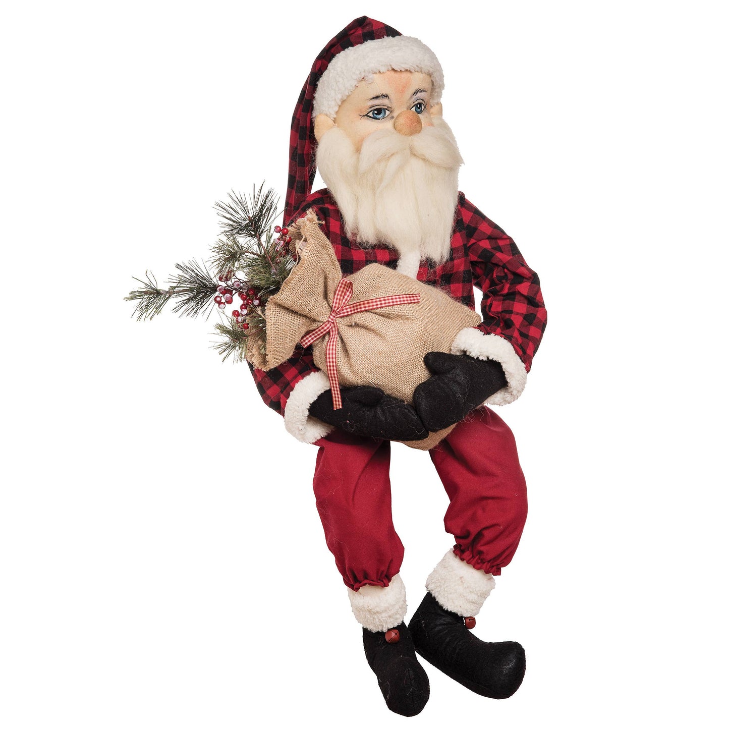 C&F Home - Berkeley Santa Gathered Traditions Art Doll