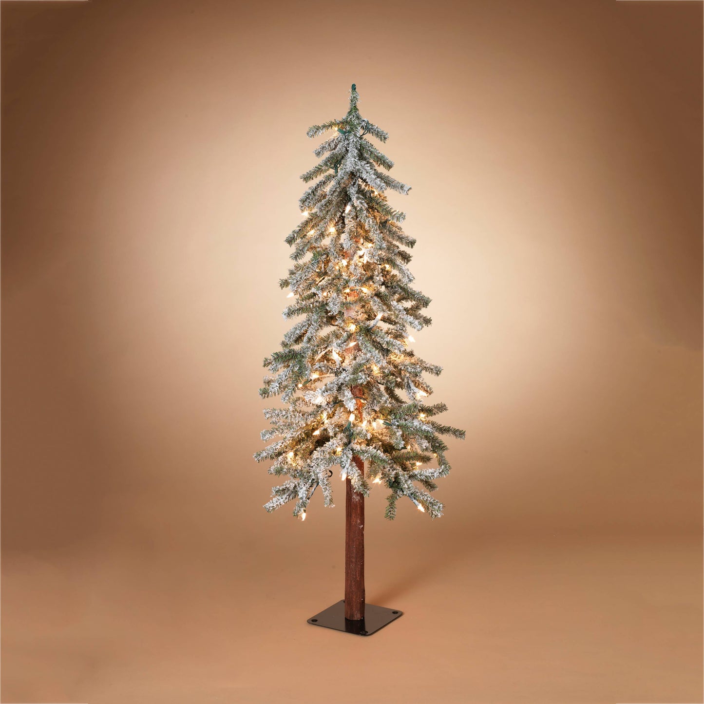The Gerson Companies - 4'H Electric Lighted Holiday Flocked Pine Tree