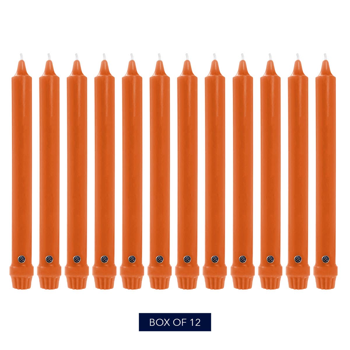 Pumpkin Unscented Classic Taper Colonial Candle, 10 in