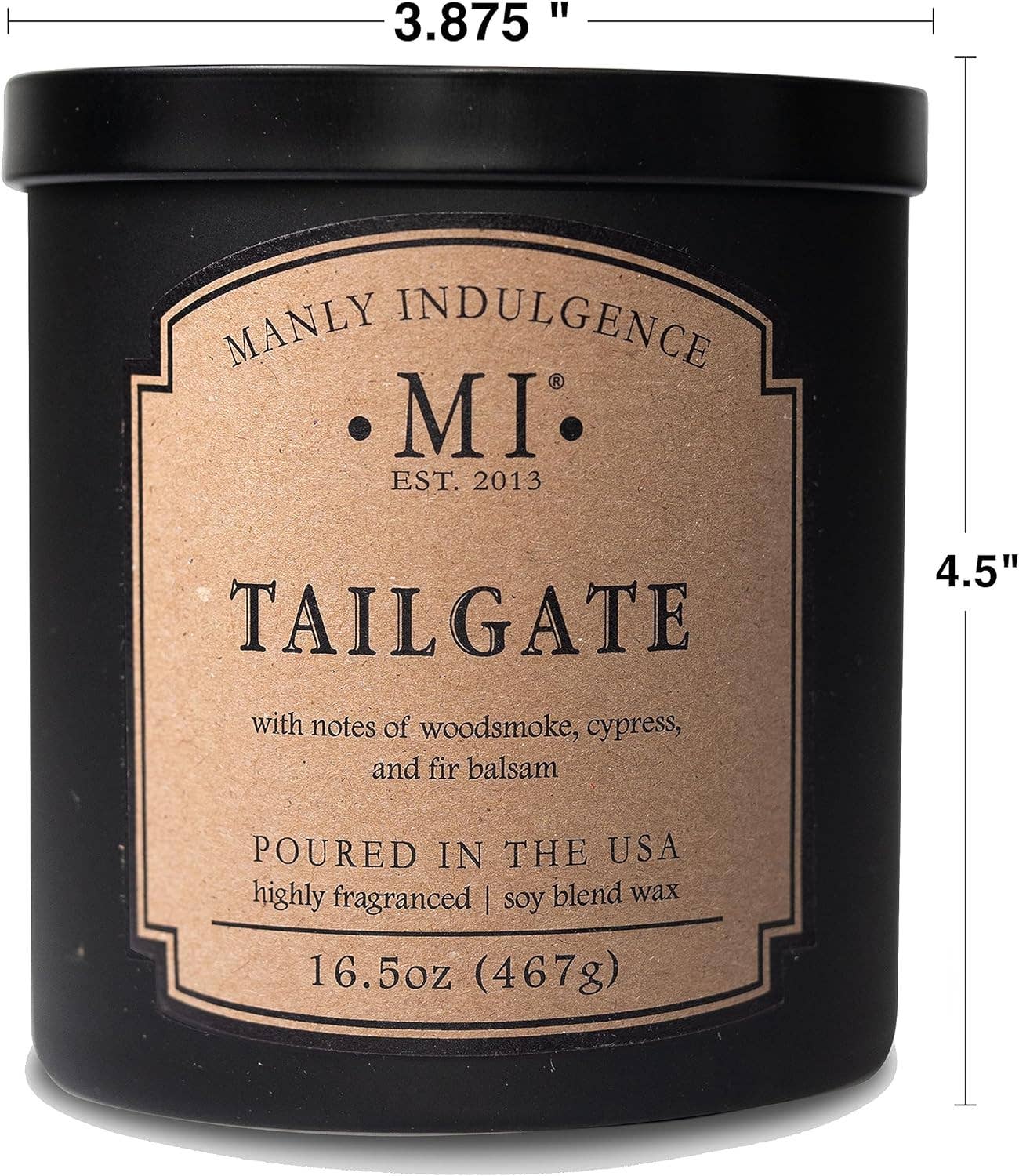 Tailgate 2-Wick Scented Candle, Soy Blend Wax, 16.5oz