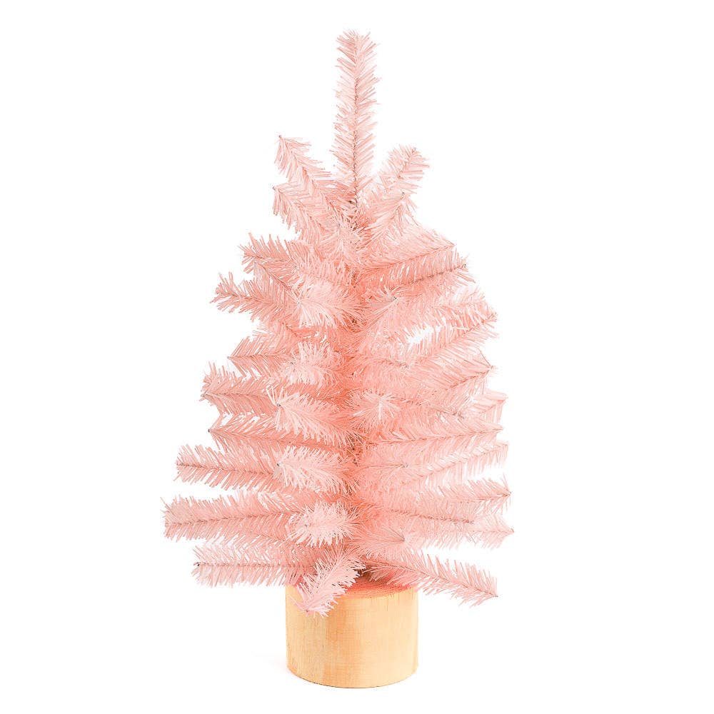 Factory Direct Craft - 12" Designer Pink Artificial Canadian Pine Tree
