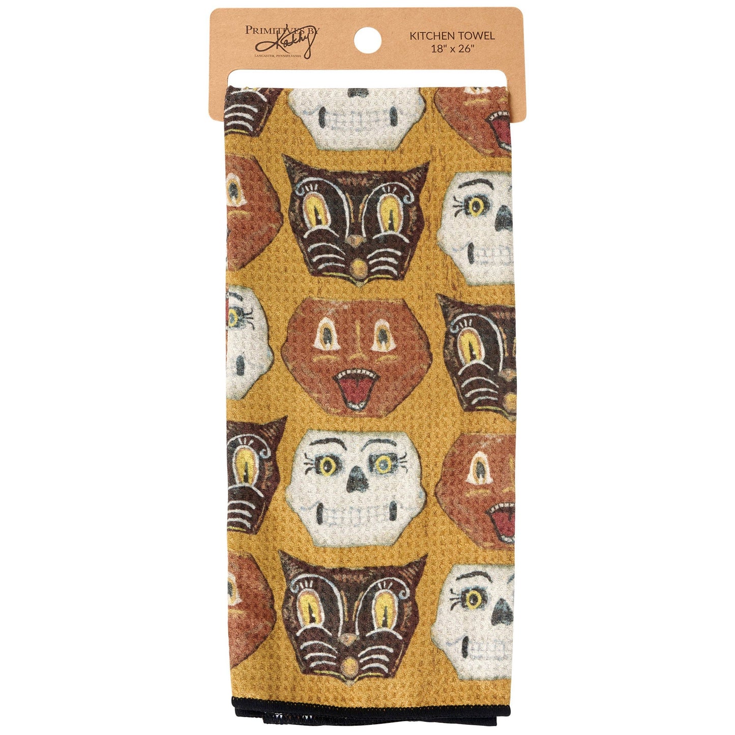 Halloween Faces Kitchen Towel