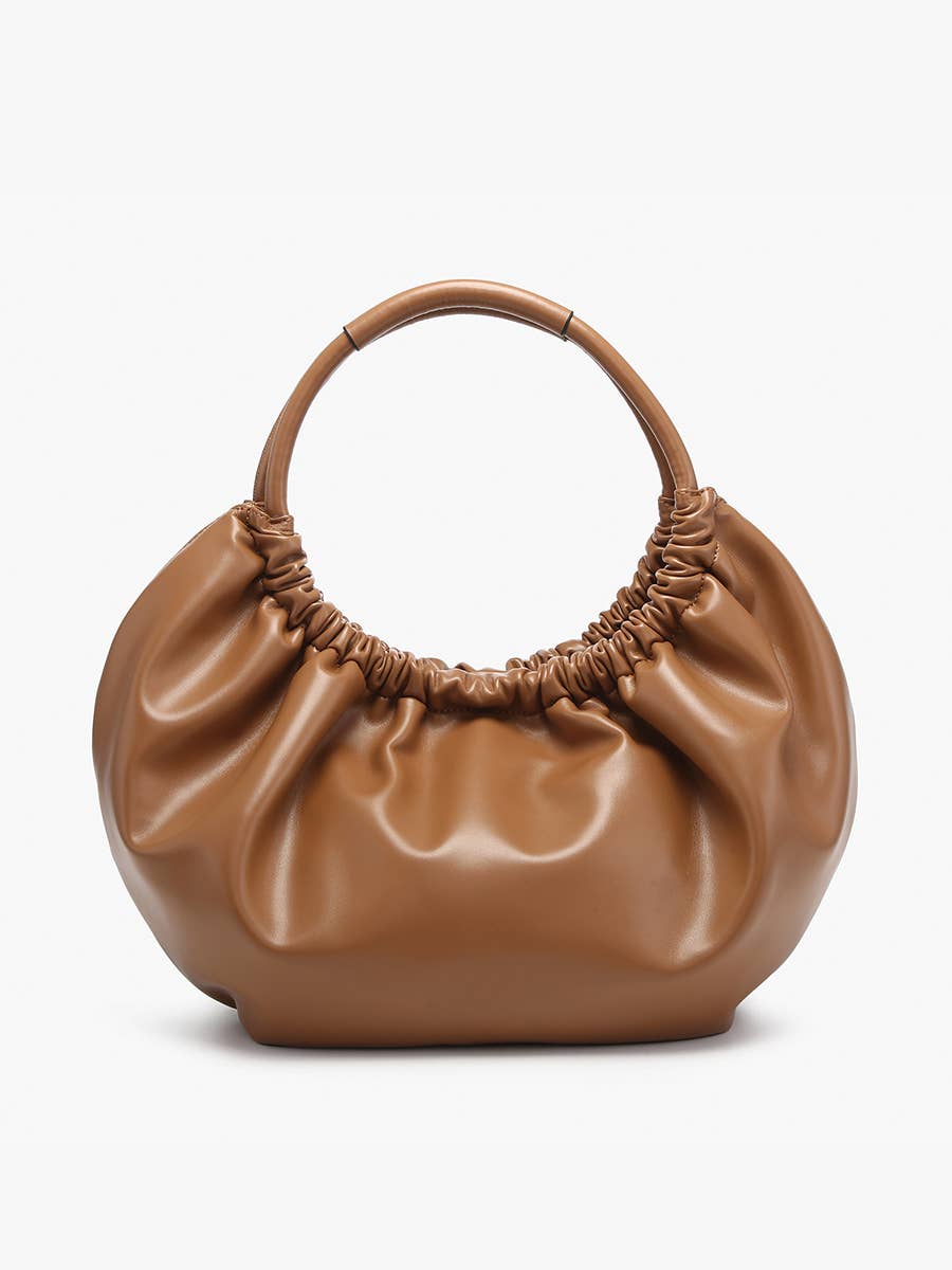Jen & Co. - M2625 Lena Ruched Shoulder Bag w/ Round Handle