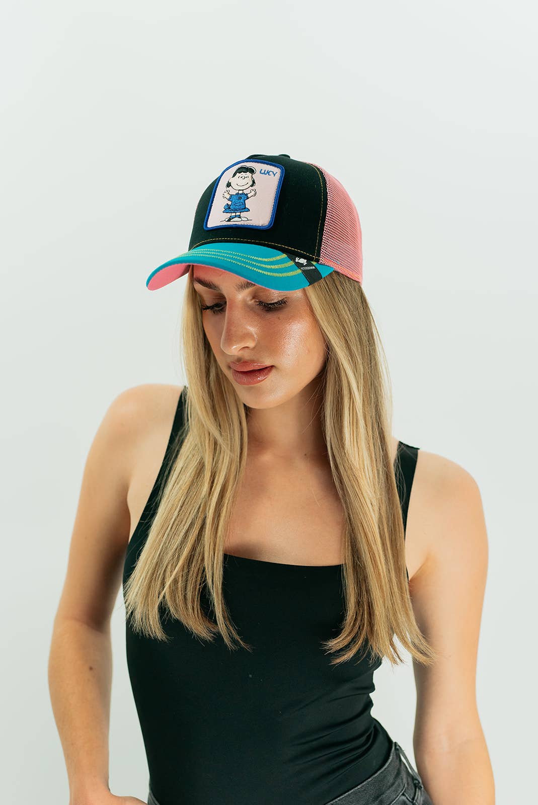 Lucy Peanuts Cotton Mesh Adjustable Trucker Hat