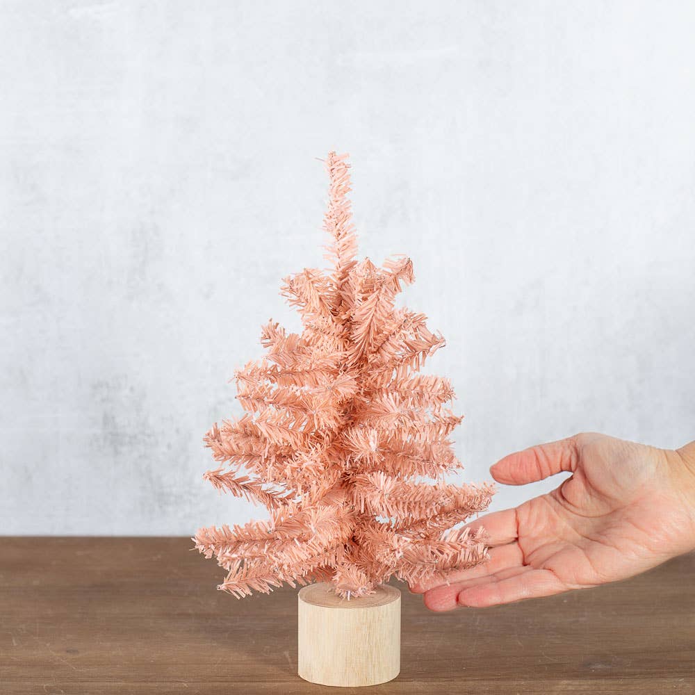Factory Direct Craft - 12" Designer Pink Artificial Canadian Pine Tree