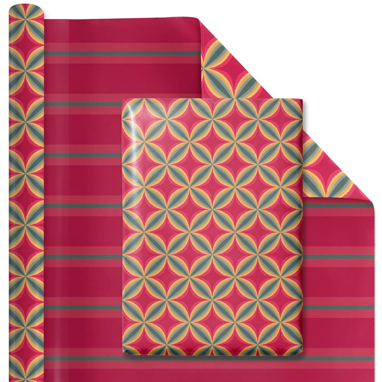 LA Ribbons Wholesale - 30" x 10' Wrapping Paper Bundle (4-pack) | Holiday Botanical