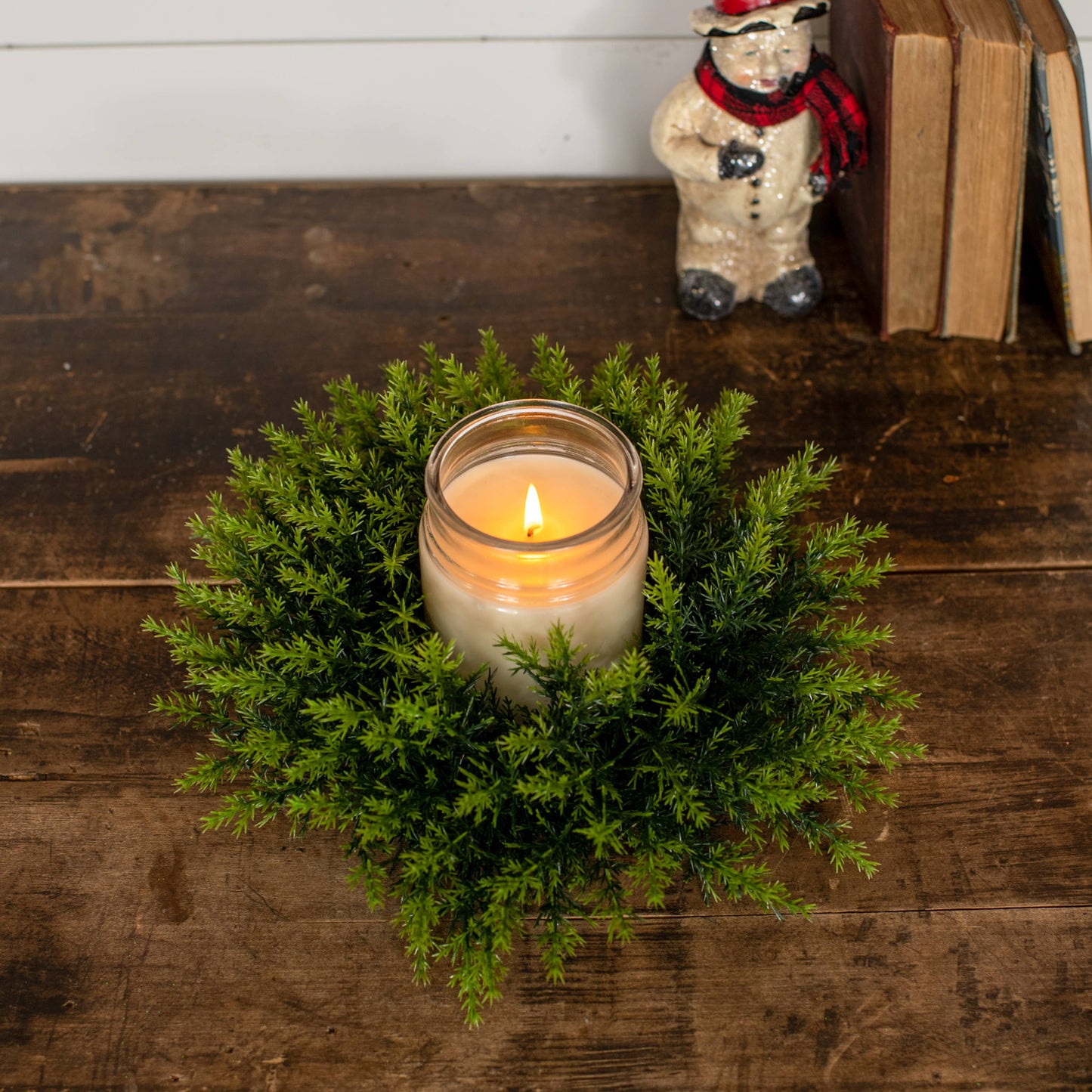 13" CEDAR CANDLE RING