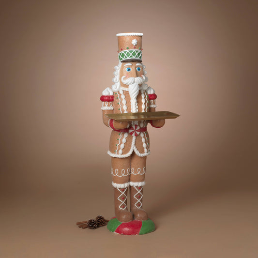 The Gerson Companies - Christmas 35.8"H Magnesium Holiday Gingerbread Toy Soldier H