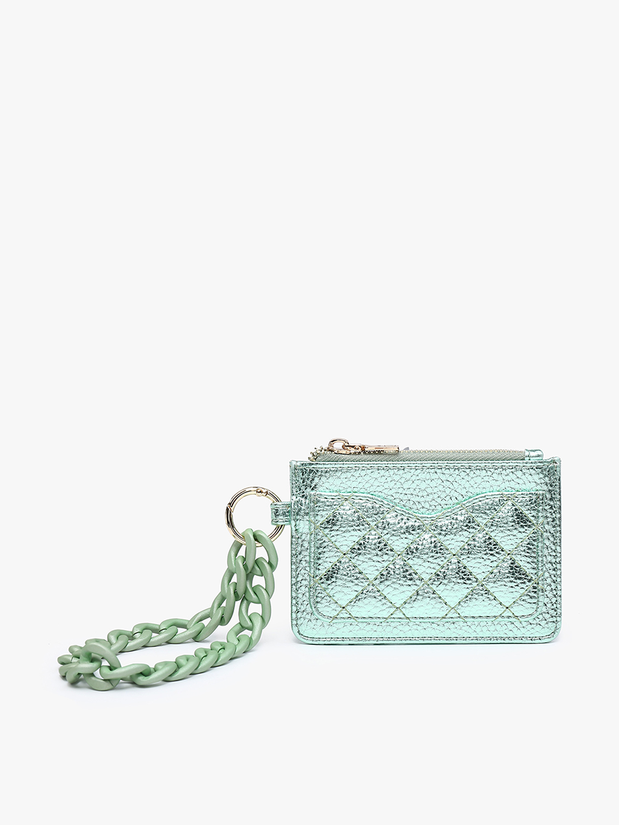 Jen & Co. - WL2368 Rhodes Quilted Wallet w/ Chain Bangle