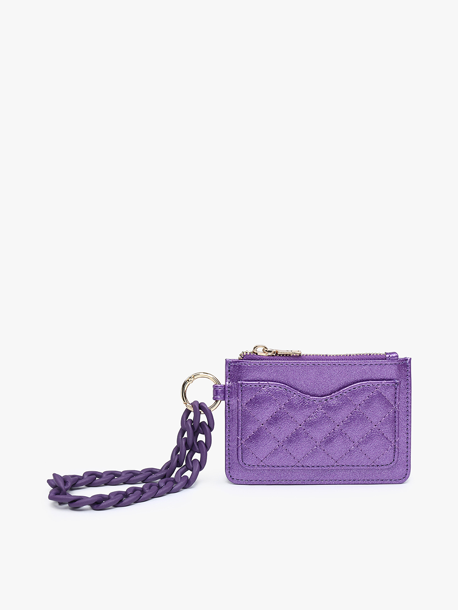 Jen & Co. - WL2368 Rhodes Quilted Wallet w/ Chain Bangle