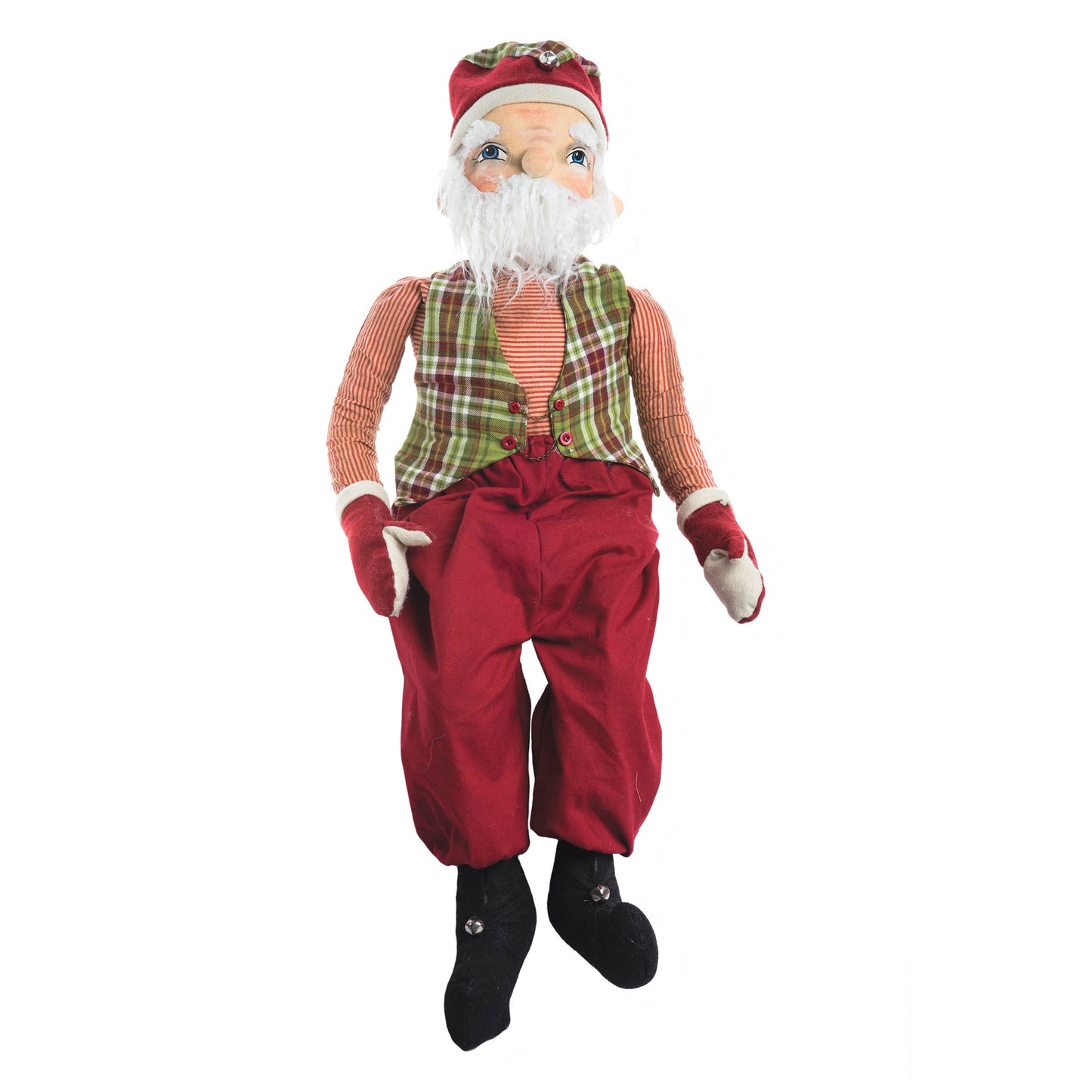 C&F Home - McDonald Santa Gathered Traditions Art Doll
