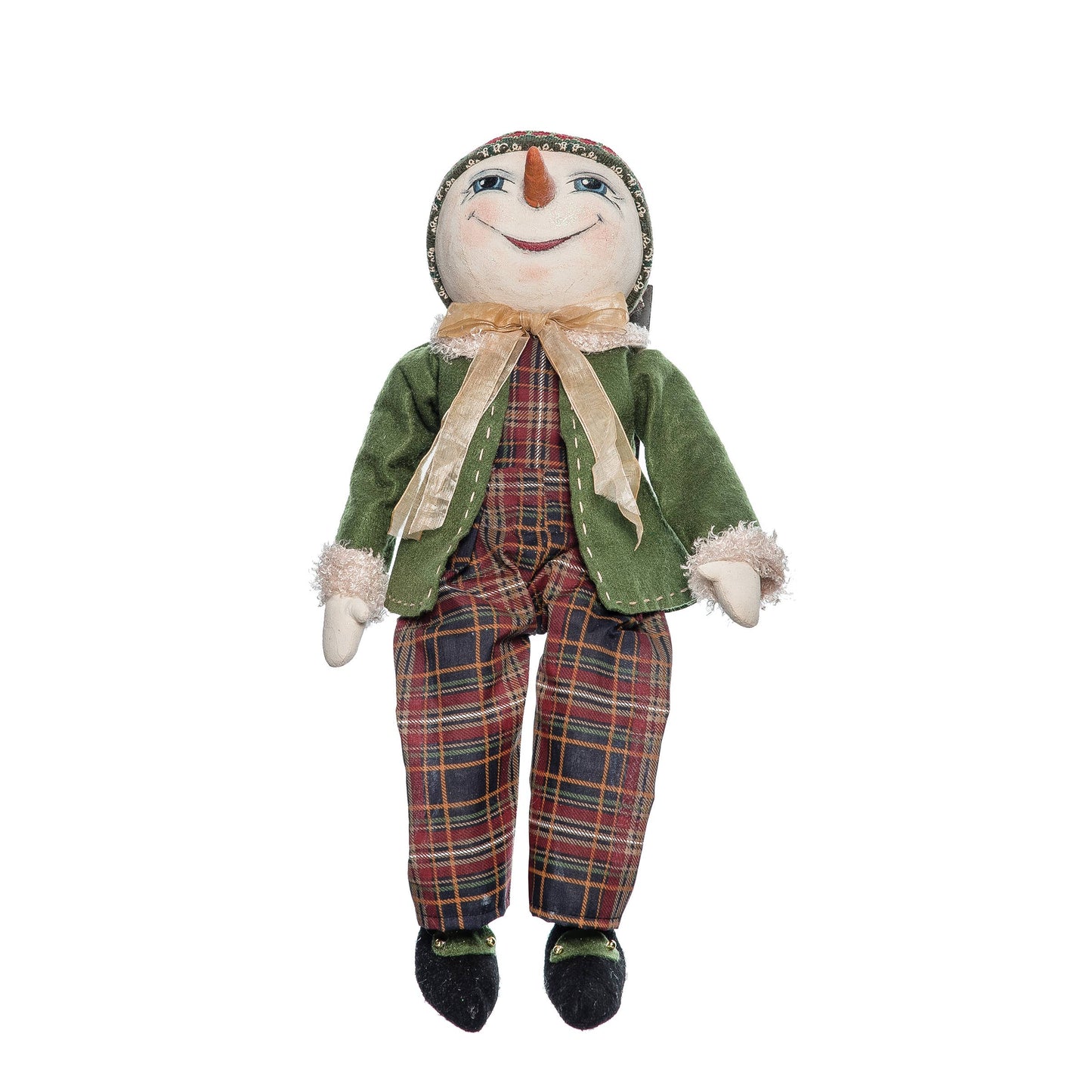 C&F Home - Lucas Snowman Gathered Traditions Art Doll