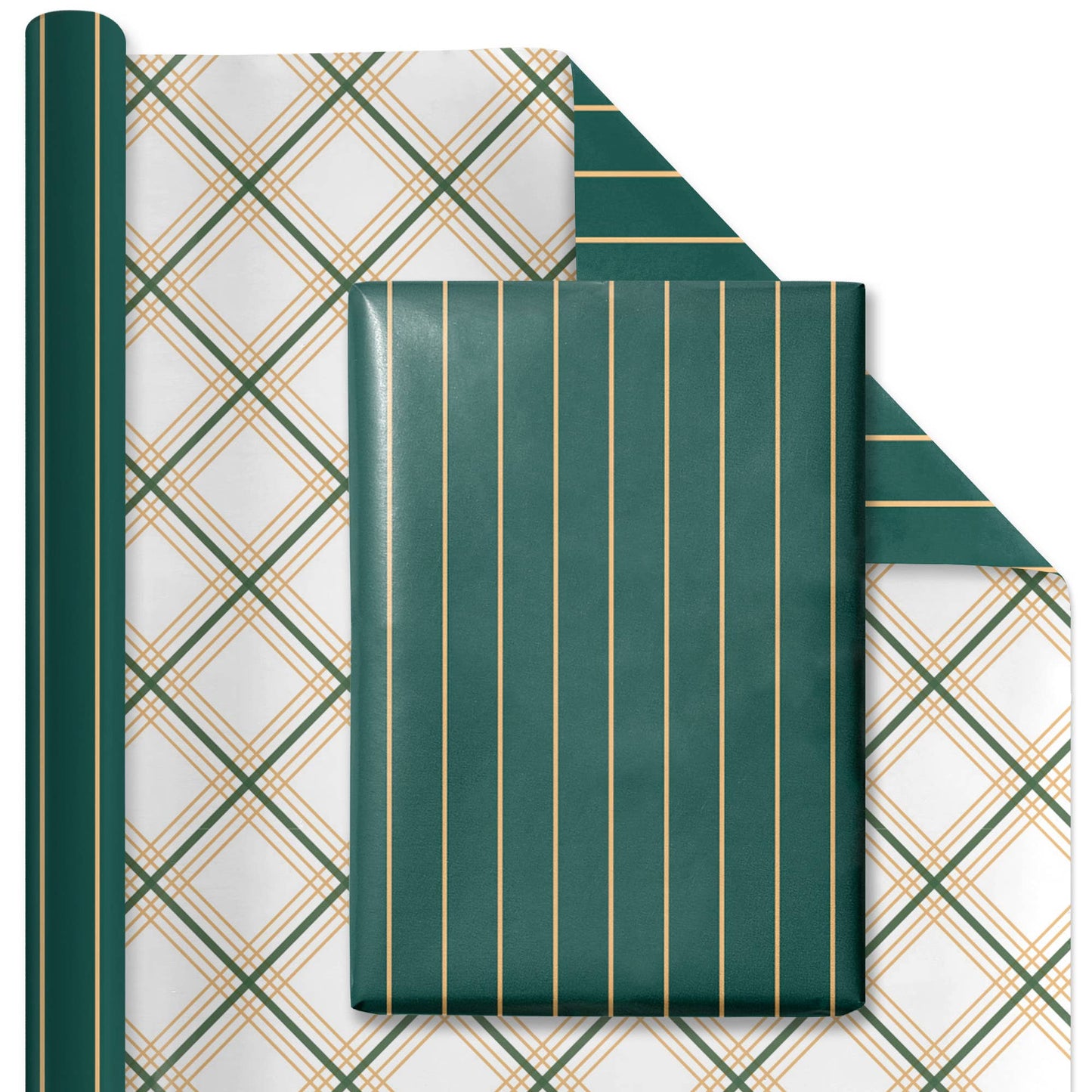 LA Ribbons Wholesale - 30" x 10' Wrapping Paper Bundle (4-pack) | Holiday Botanical