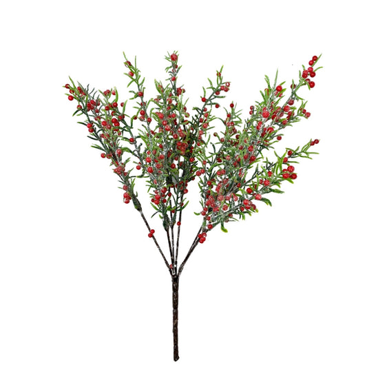 David Christopher's Collection - Frosted Thicket Berry Bunch 14"