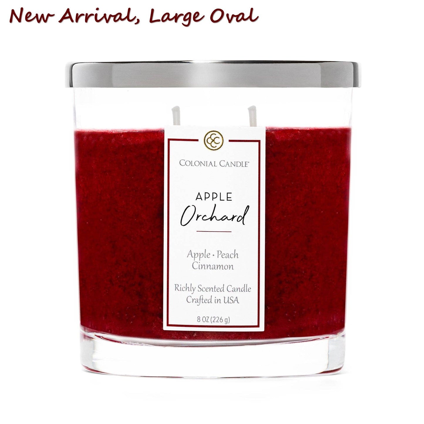 Signature Oval Apple Orchard, 2 Wick, 8oz