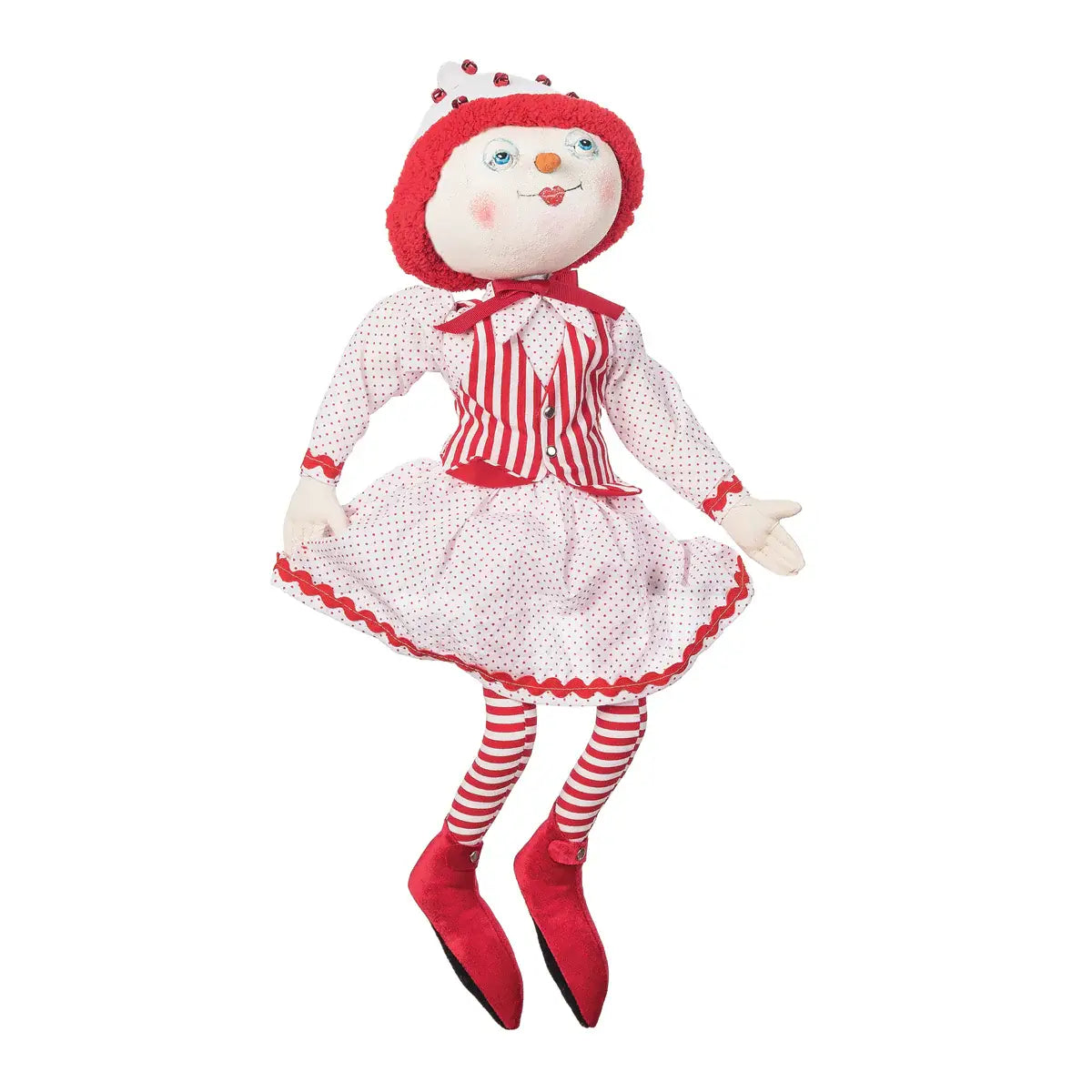 C&F Home - Sidney Snowman Gathered Traditions Art Doll