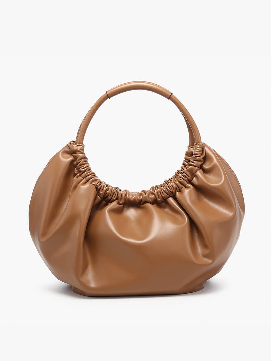 Jen & Co. - M2625 Lena Ruched Shoulder Bag w/ Round Handle