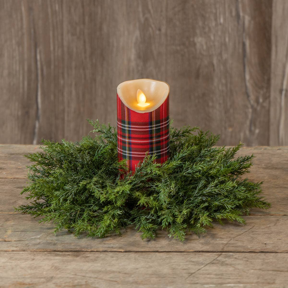 13" CEDAR CANDLE RING