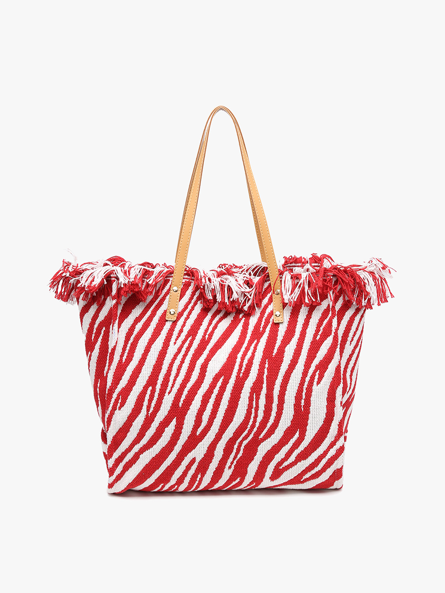 Jen & Co. - M2091 Madison Handwoven Fringe Tote