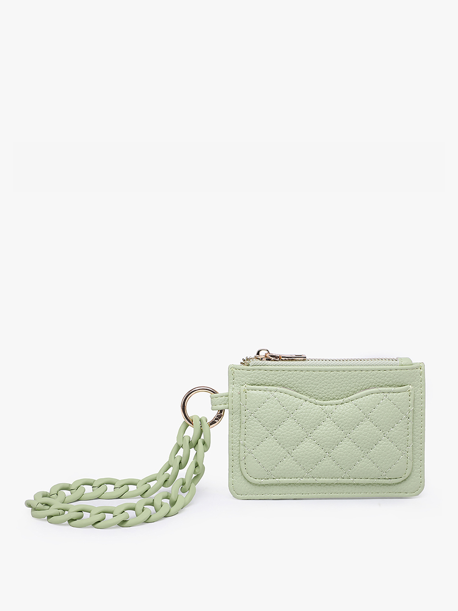 Jen & Co. - WL2368 Rhodes Quilted Wallet w/ Chain Bangle
