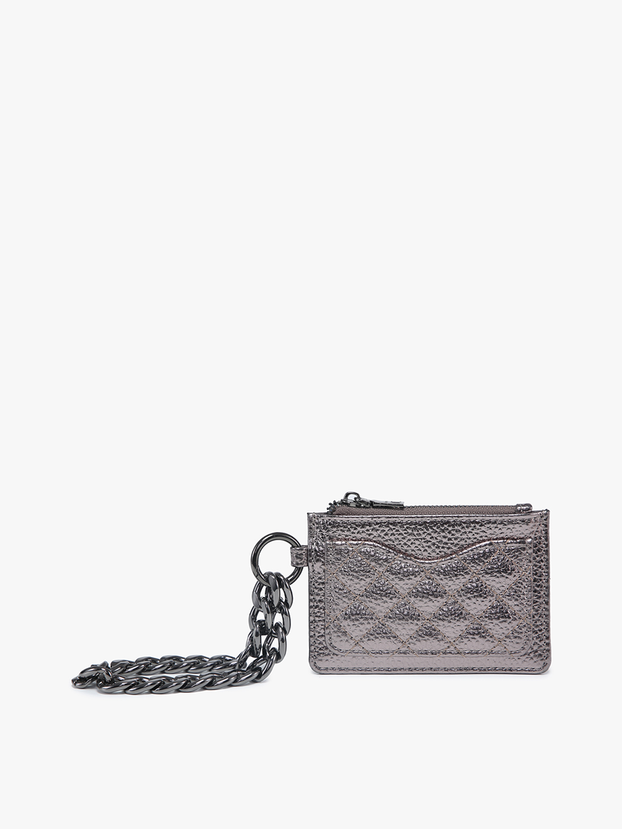 Jen & Co. - WL2368 Rhodes Quilted Wallet w/ Chain Bangle