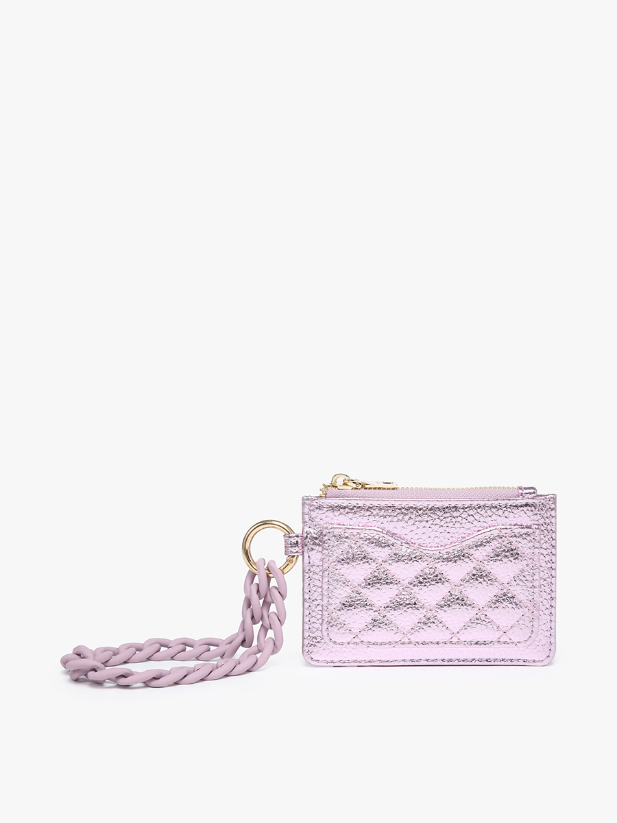 Jen & Co. - WL2368 Rhodes Quilted Wallet w/ Chain Bangle