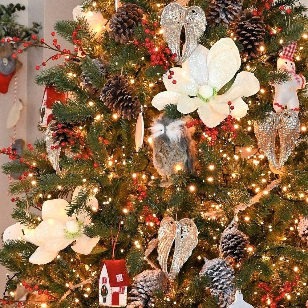 Factory Direct Craft - Champagne Glitter Angel Wing Ornaments (Pack of 12 pieces)