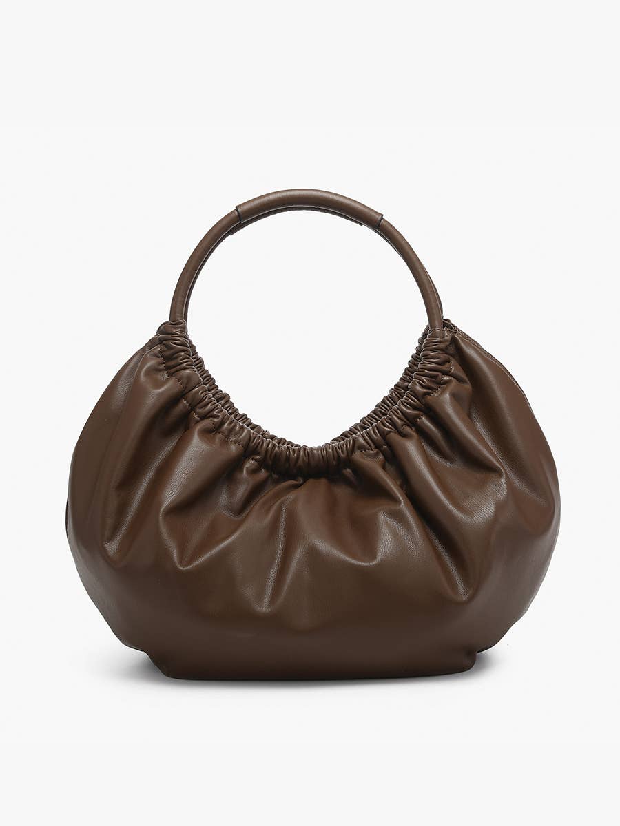 Jen & Co. - M2625 Lena Ruched Shoulder Bag w/ Round Handle