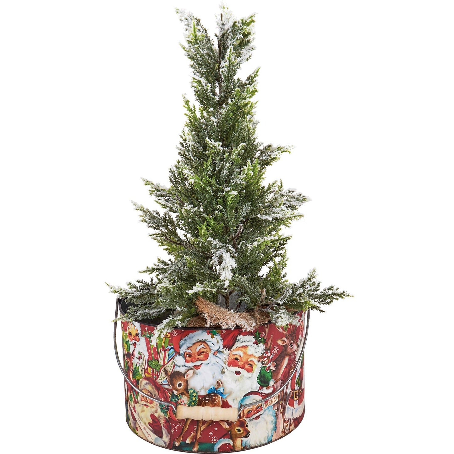 Primitives by Kathy - Retro Santa Bucket Large