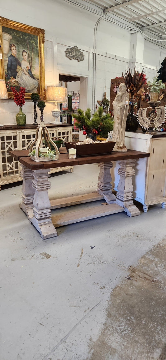 Albany Sofa Table, Almond Cream|11174