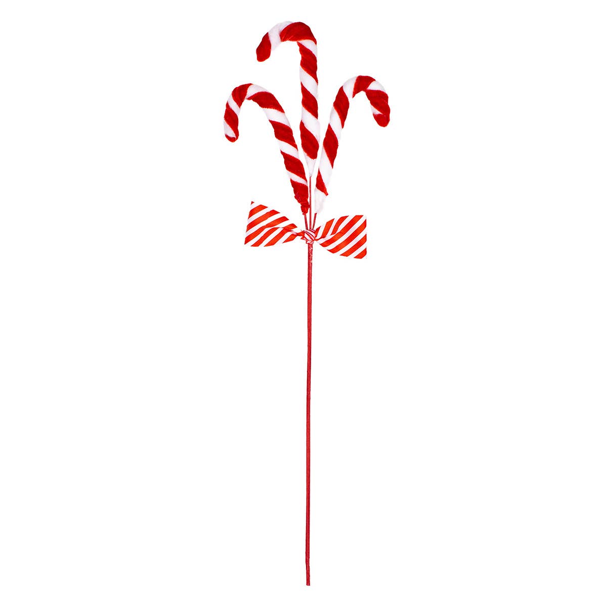 The Royal Standard - Candy Canes Stem   Red/White   6x19.5