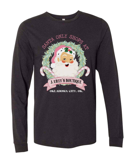 Custom Christmas Santa Only Shops at {boutique}