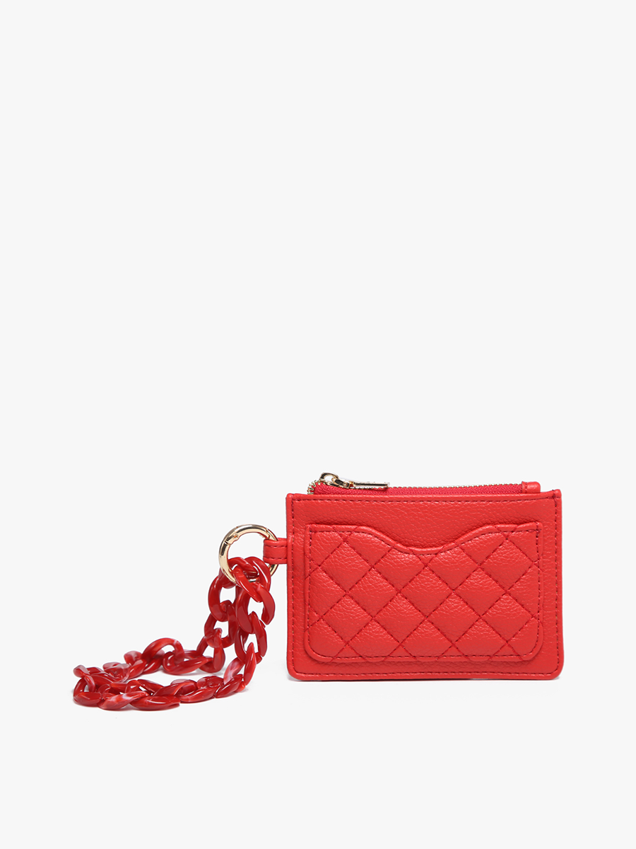 Jen & Co. - WL2368 Rhodes Quilted Wallet w/ Chain Bangle