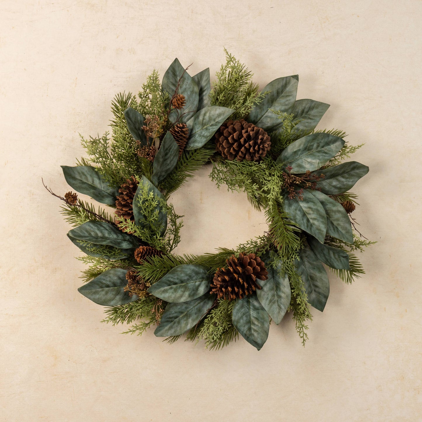 24" CEDAR, PINE & MAGNOLIA WREATH