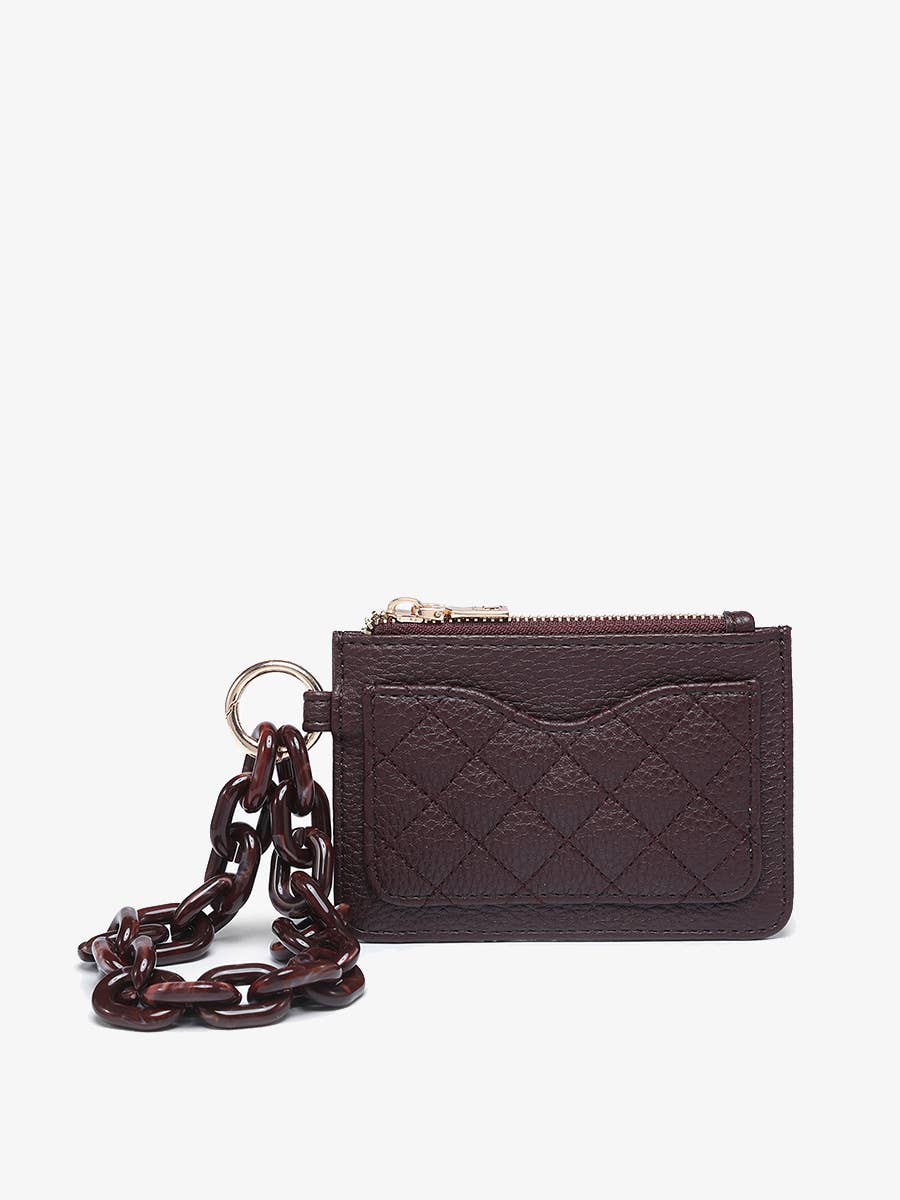 Jen & Co. - WL2368 Rhodes Quilted Wallet w/ Chain Bangle