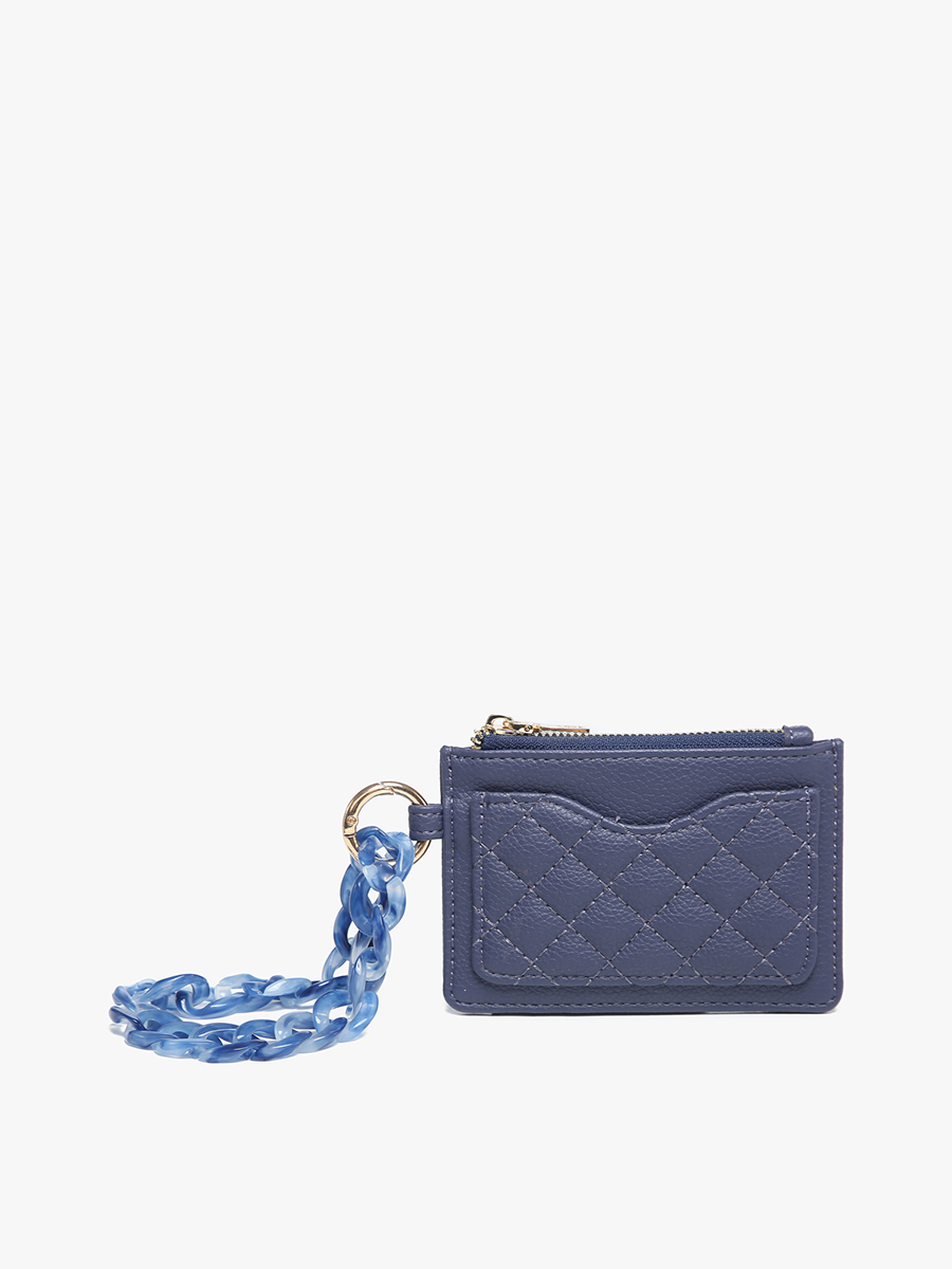 Jen & Co. - WL2368 Rhodes Quilted Wallet w/ Chain Bangle