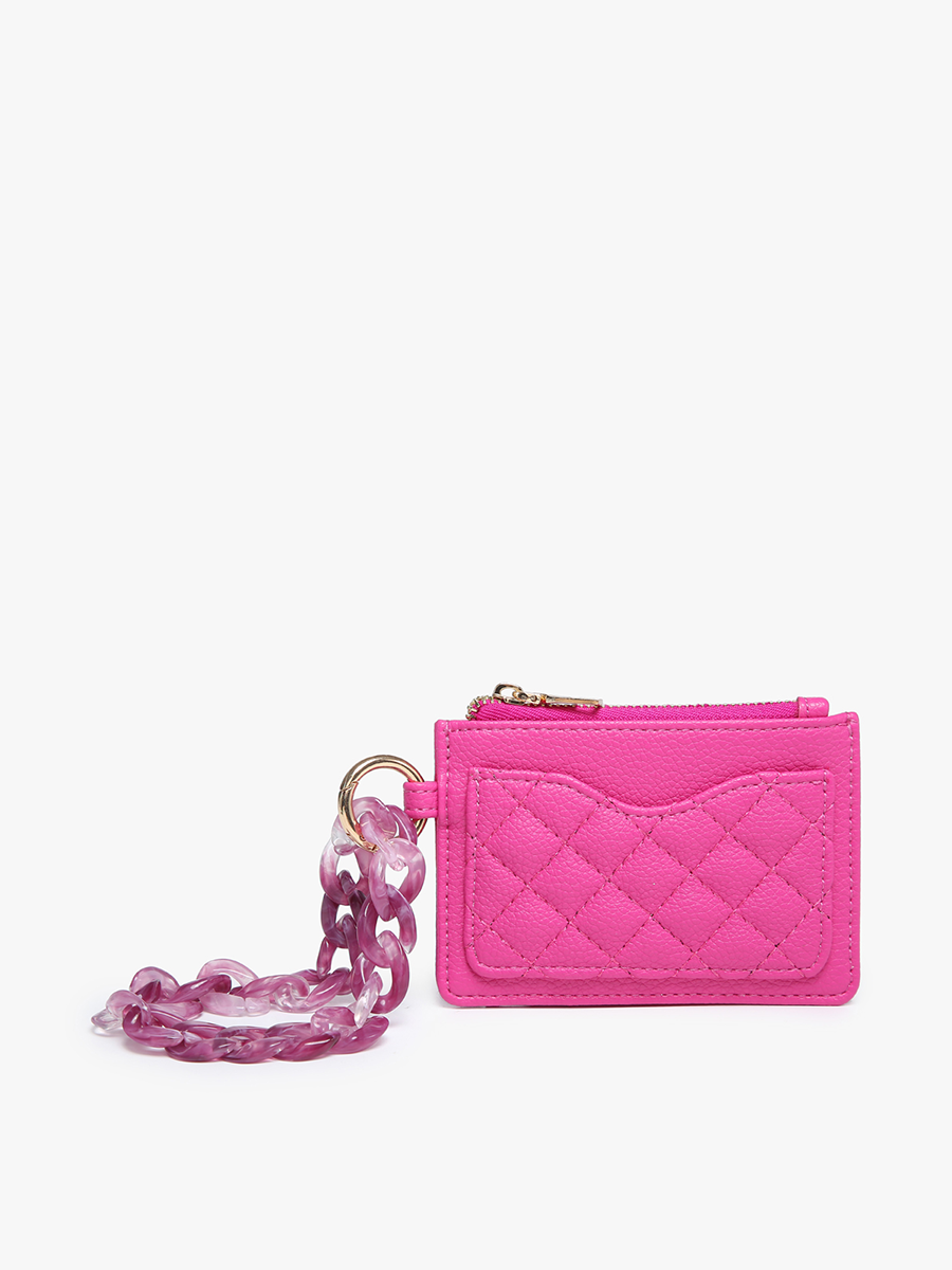 Jen & Co. - WL2368 Rhodes Quilted Wallet w/ Chain Bangle