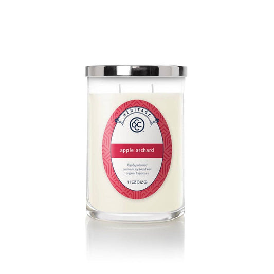 Heritage Cylinder Apple Orchard, 2 Wick, 11 oz