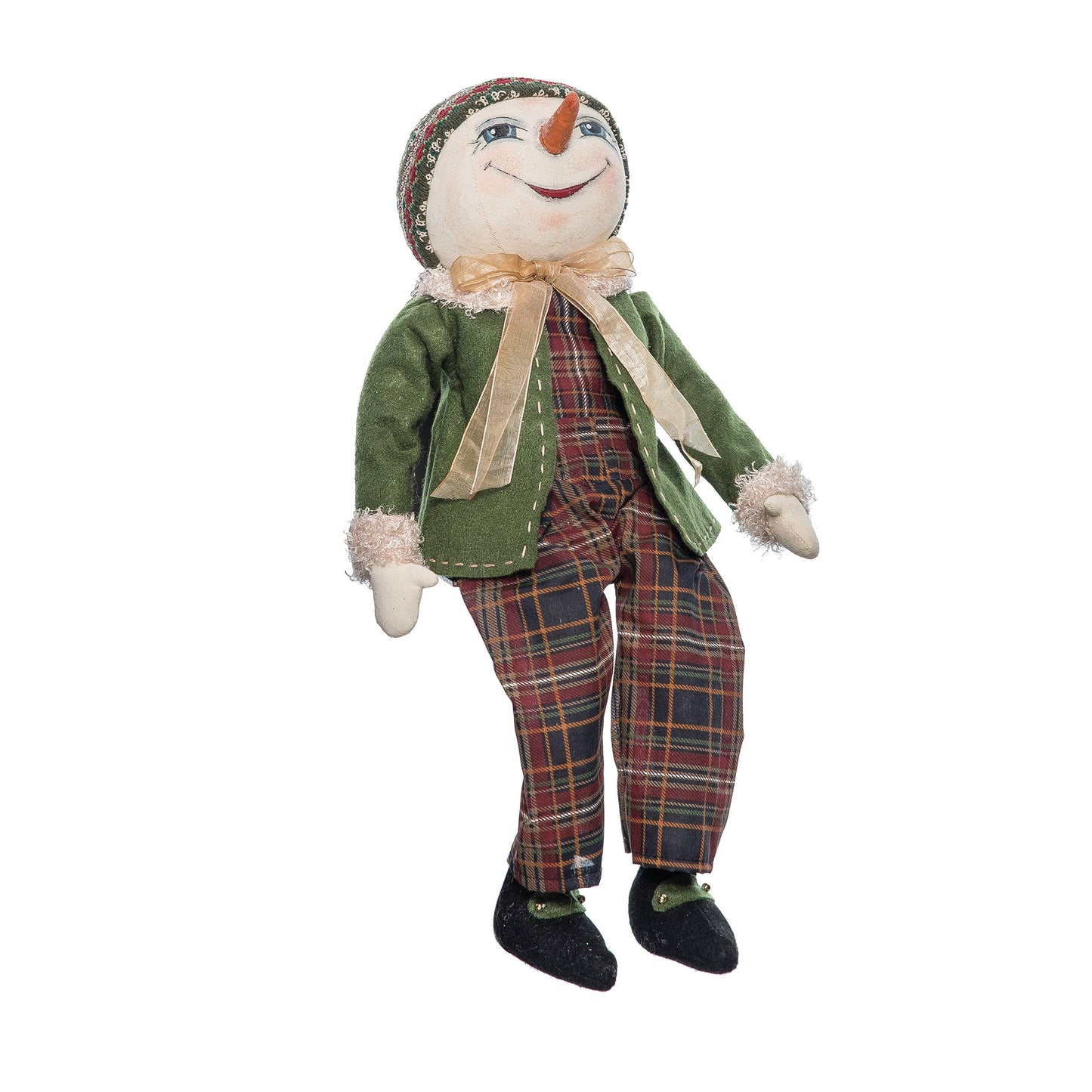 C&F Home - Lucas Snowman Gathered Traditions Art Doll