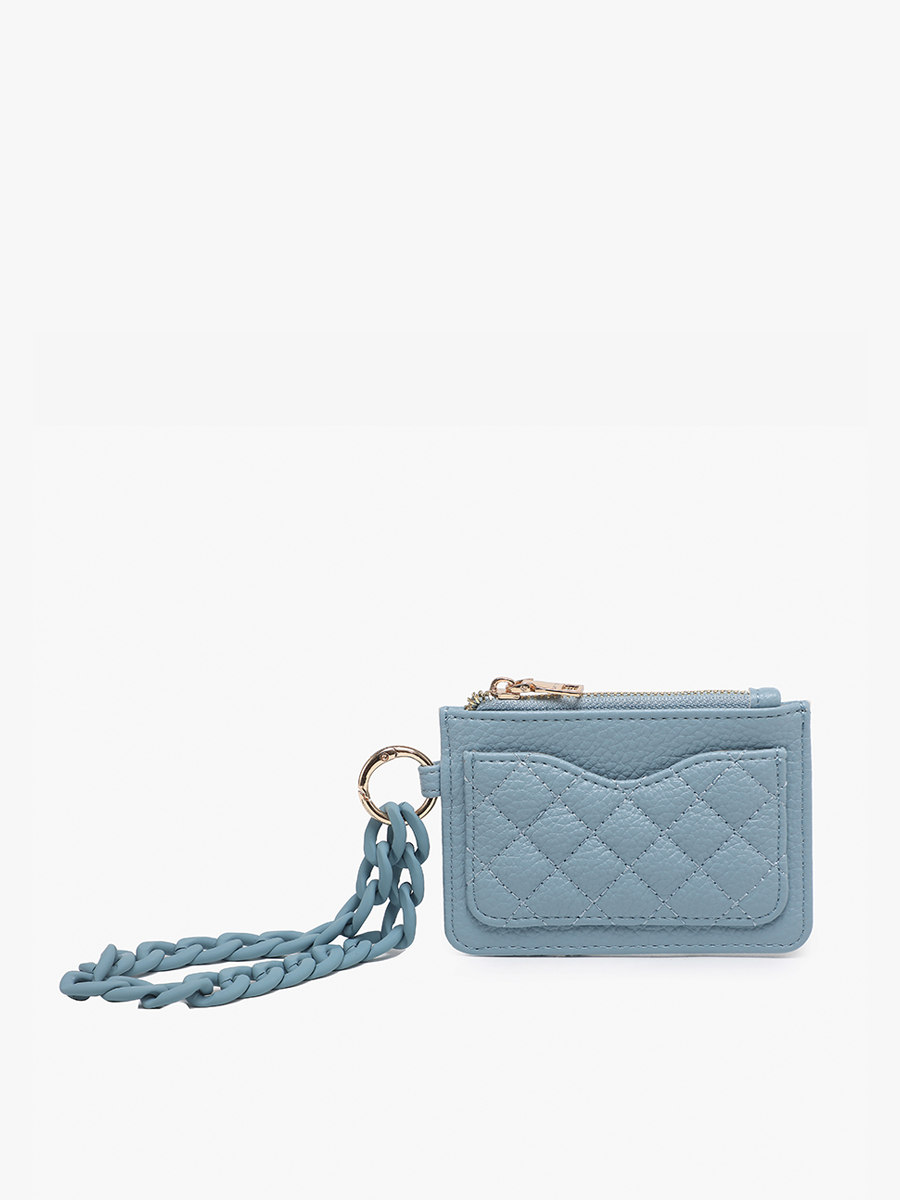 Jen & Co. - WL2368 Rhodes Quilted Wallet w/ Chain Bangle