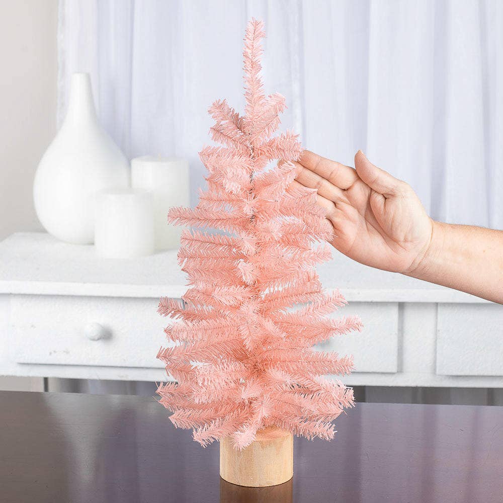 Factory Direct Craft - 18" Designer Pink Artificial Canadian Pine Tree