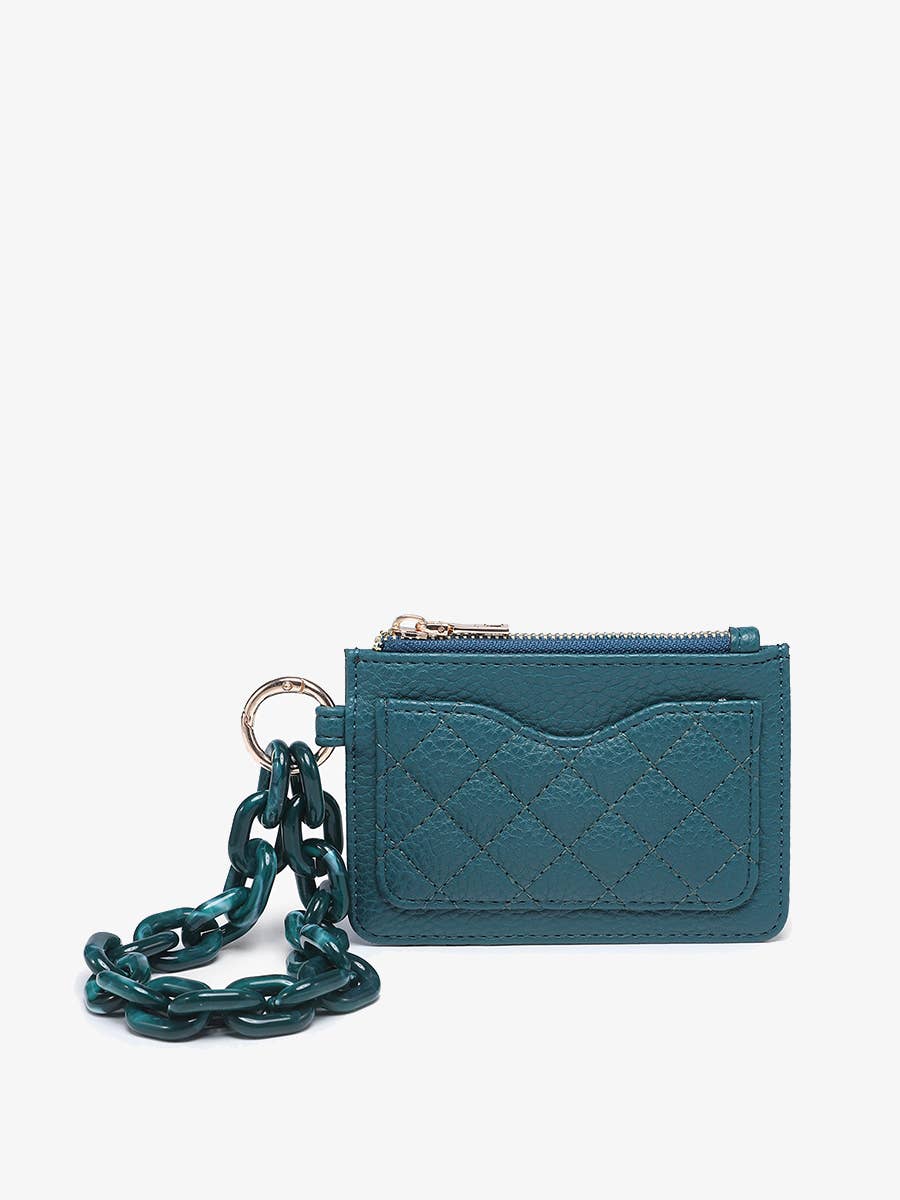 Jen & Co. - WL2368 Rhodes Quilted Wallet w/ Chain Bangle