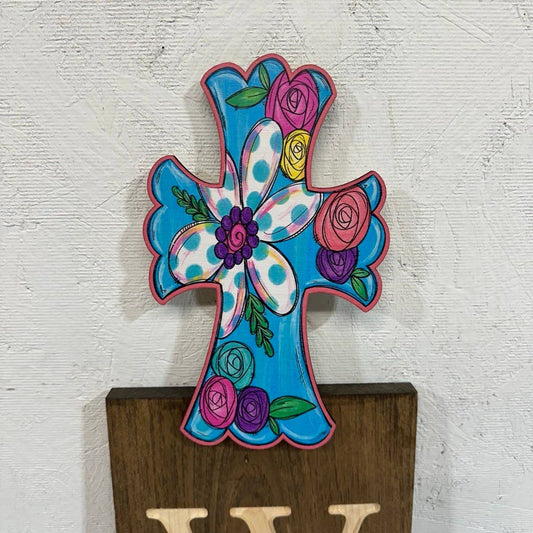 Floral Cross topper