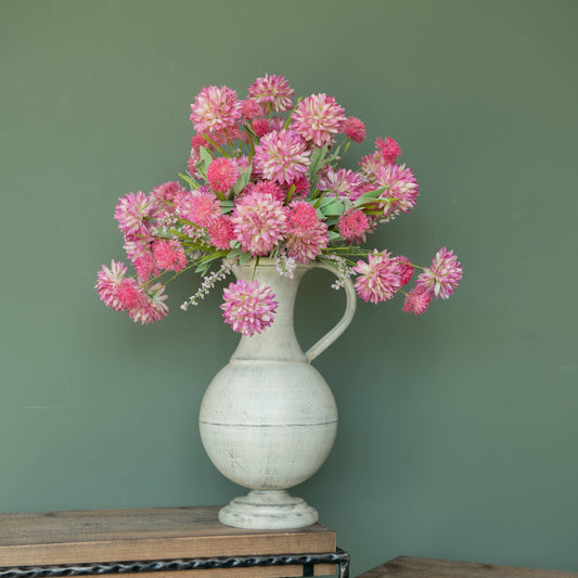 21" PINK POM POM BUSH