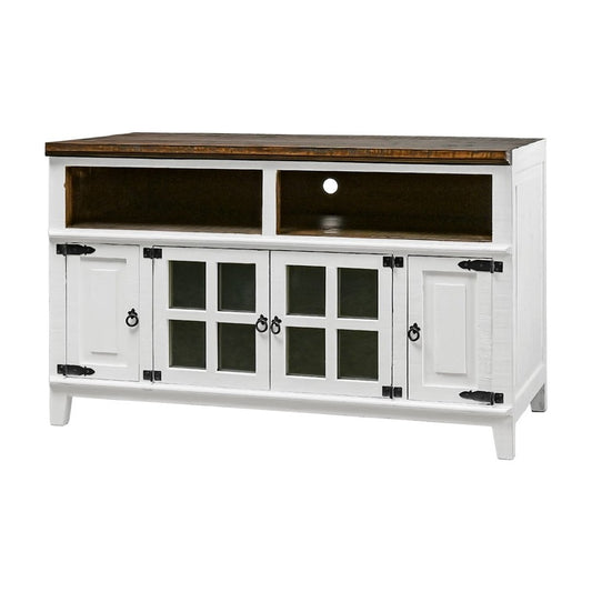 60" Hacienda TV Stand, White|16258