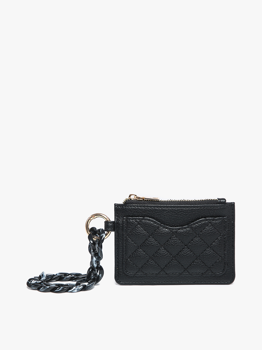 Jen & Co. - WL2368 Rhodes Quilted Wallet w/ Chain Bangle