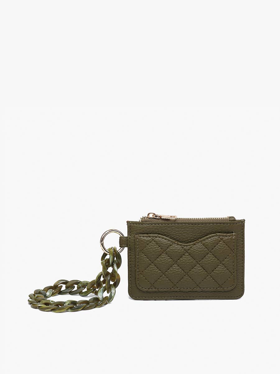Jen & Co. - WL2368 Rhodes Quilted Wallet w/ Chain Bangle