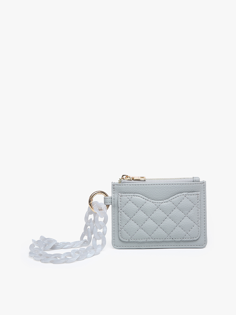 Jen & Co. - WL2368 Rhodes Quilted Wallet w/ Chain Bangle