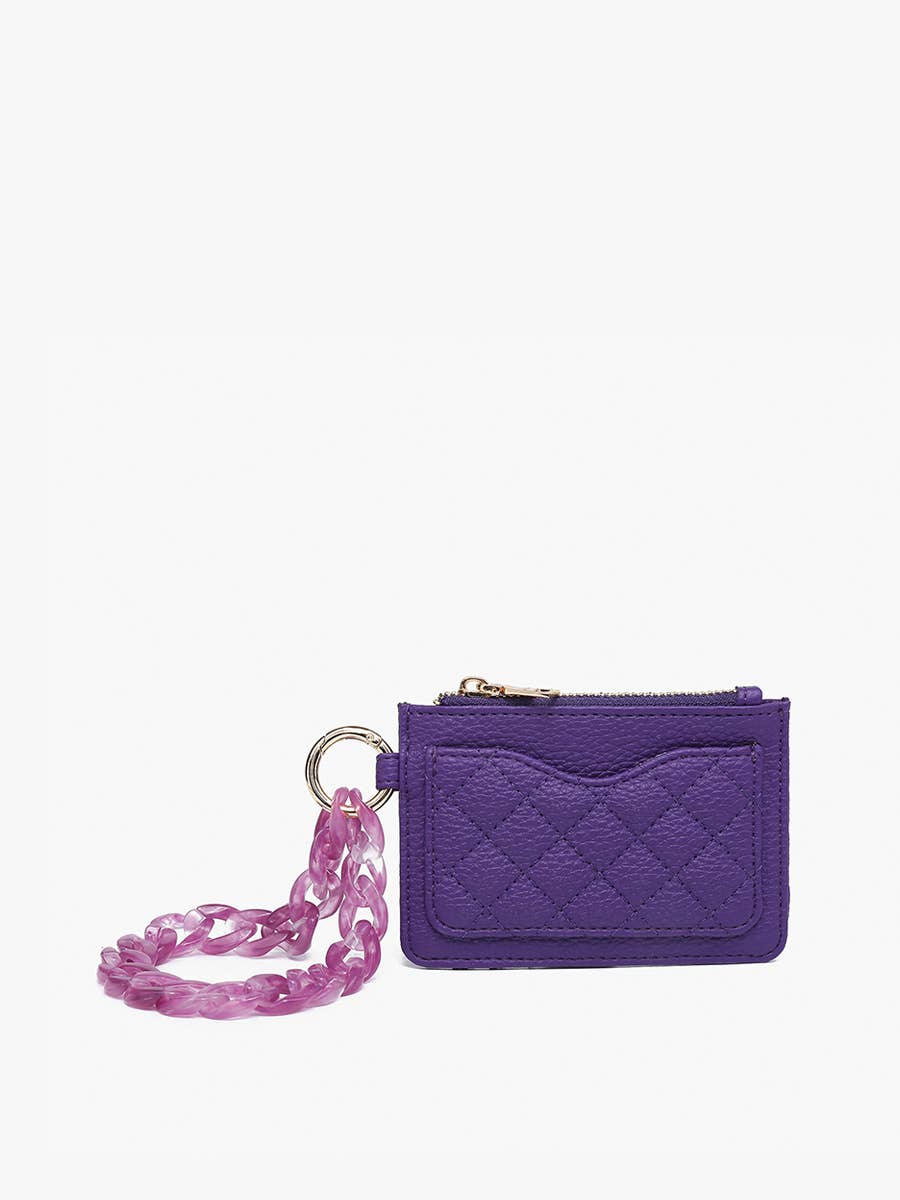 Jen & Co. - WL2368 Rhodes Quilted Wallet w/ Chain Bangle